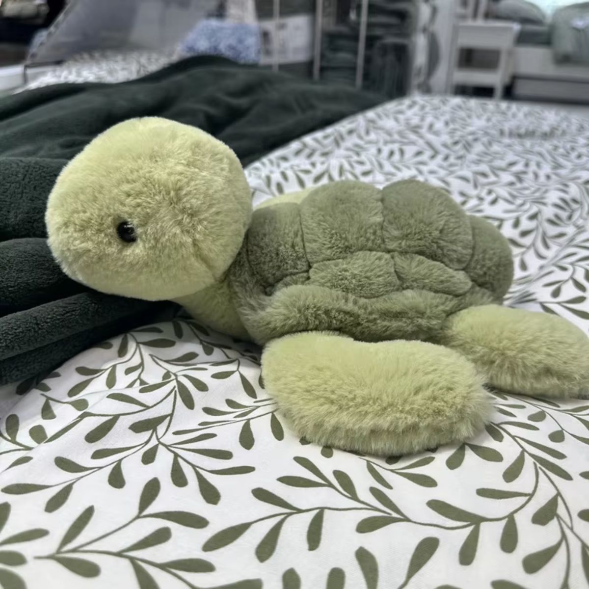 Realistic Plush Sea Turtle Keychain