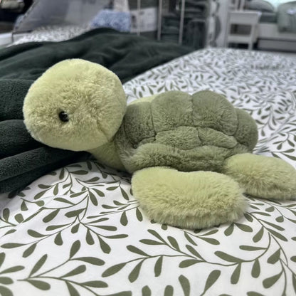 Realistic Plush Sea Turtle Keychain