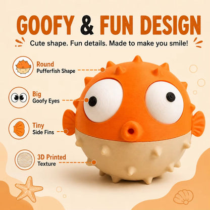 3D Printed Goofy Pufferfish Desk Toy